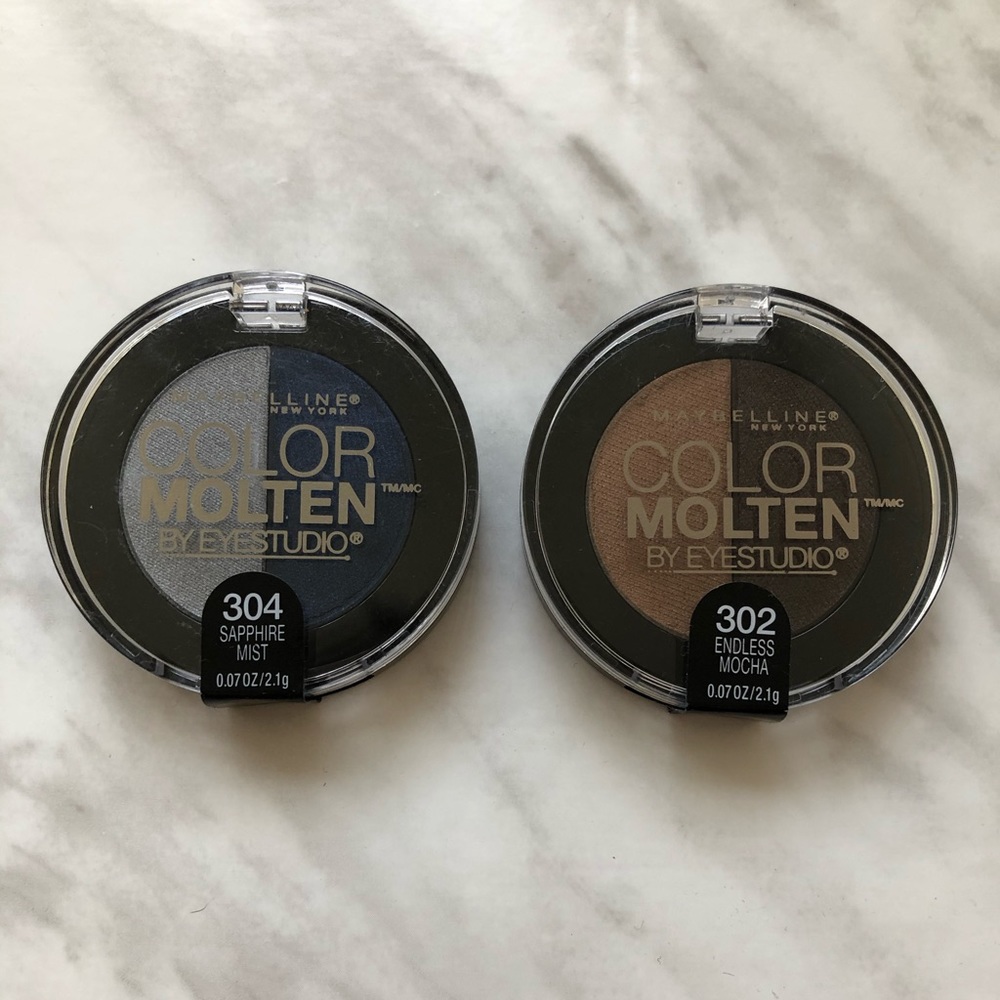 New Maybelline makeup bundle 2 eyeshadow palettes